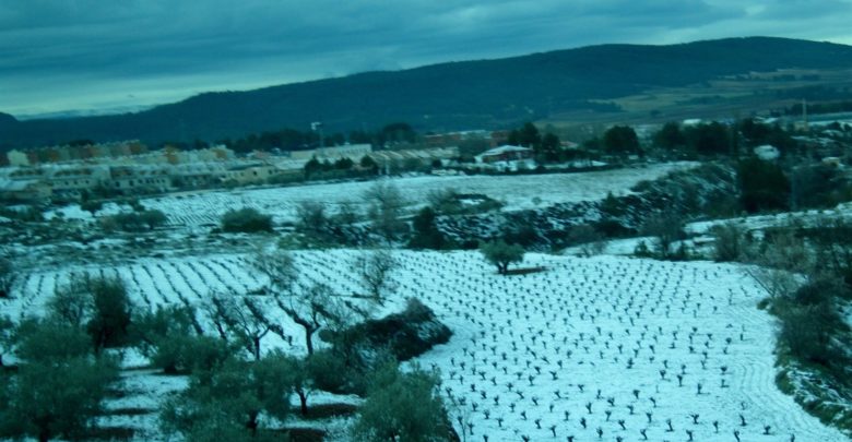 Aemet prevé nevadas para este martes en el interior de Valencia y Castellón