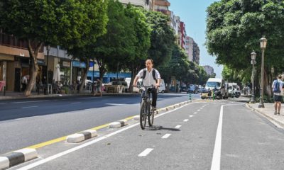 calle San Vicente de València carril bici
