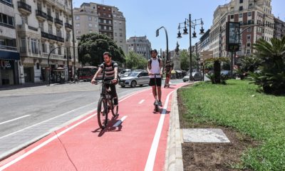 calle San Vicente de València carril bici