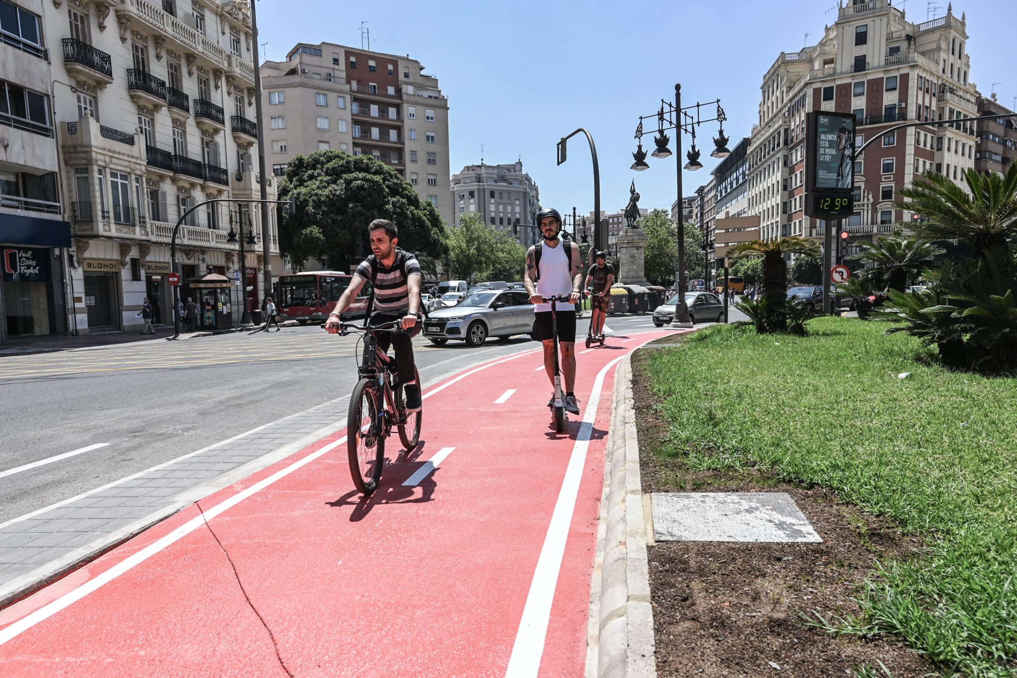 calle San Vicente de València carril bici