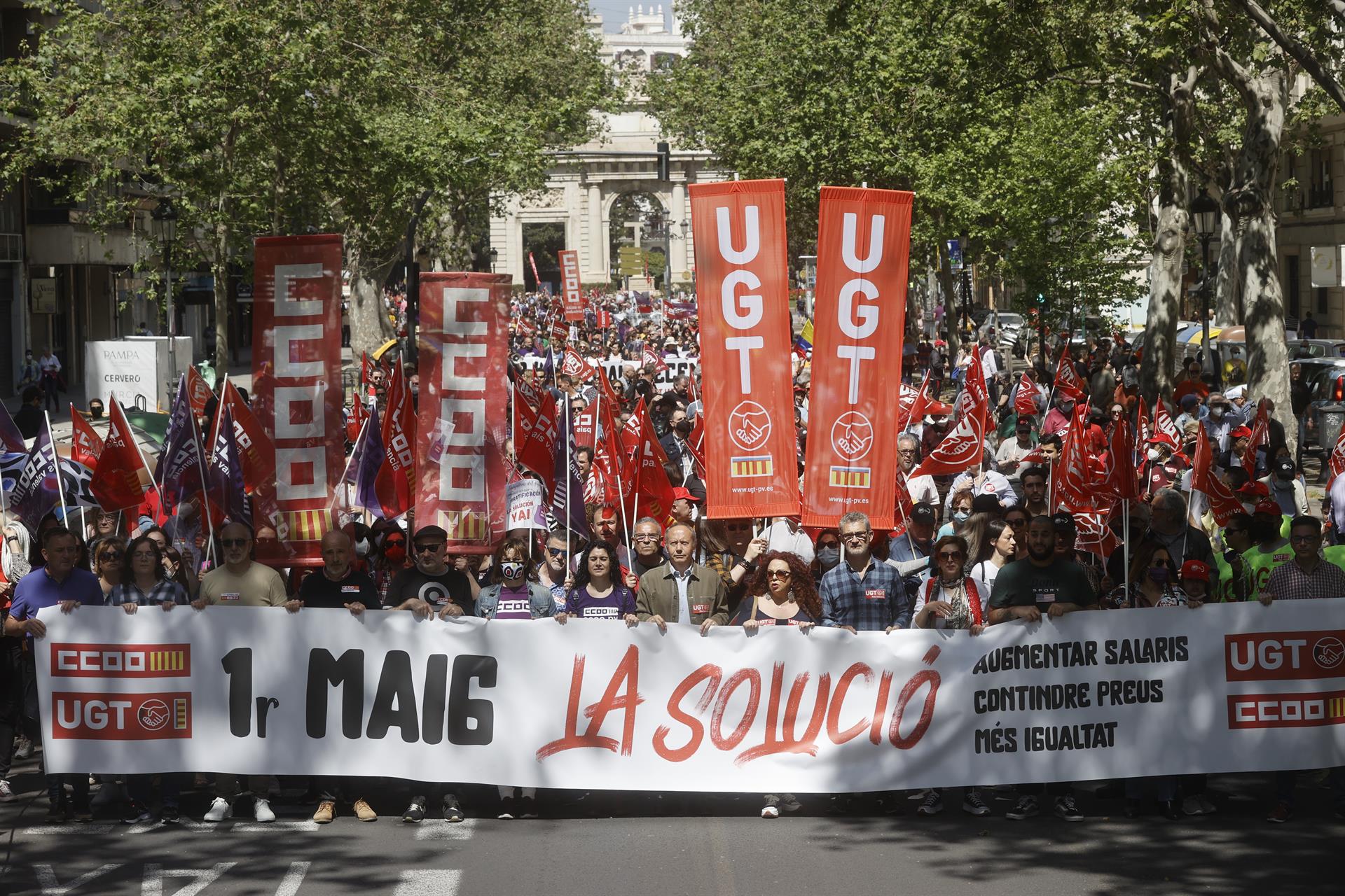 Los trabajadores valencianos piden una subida salarial