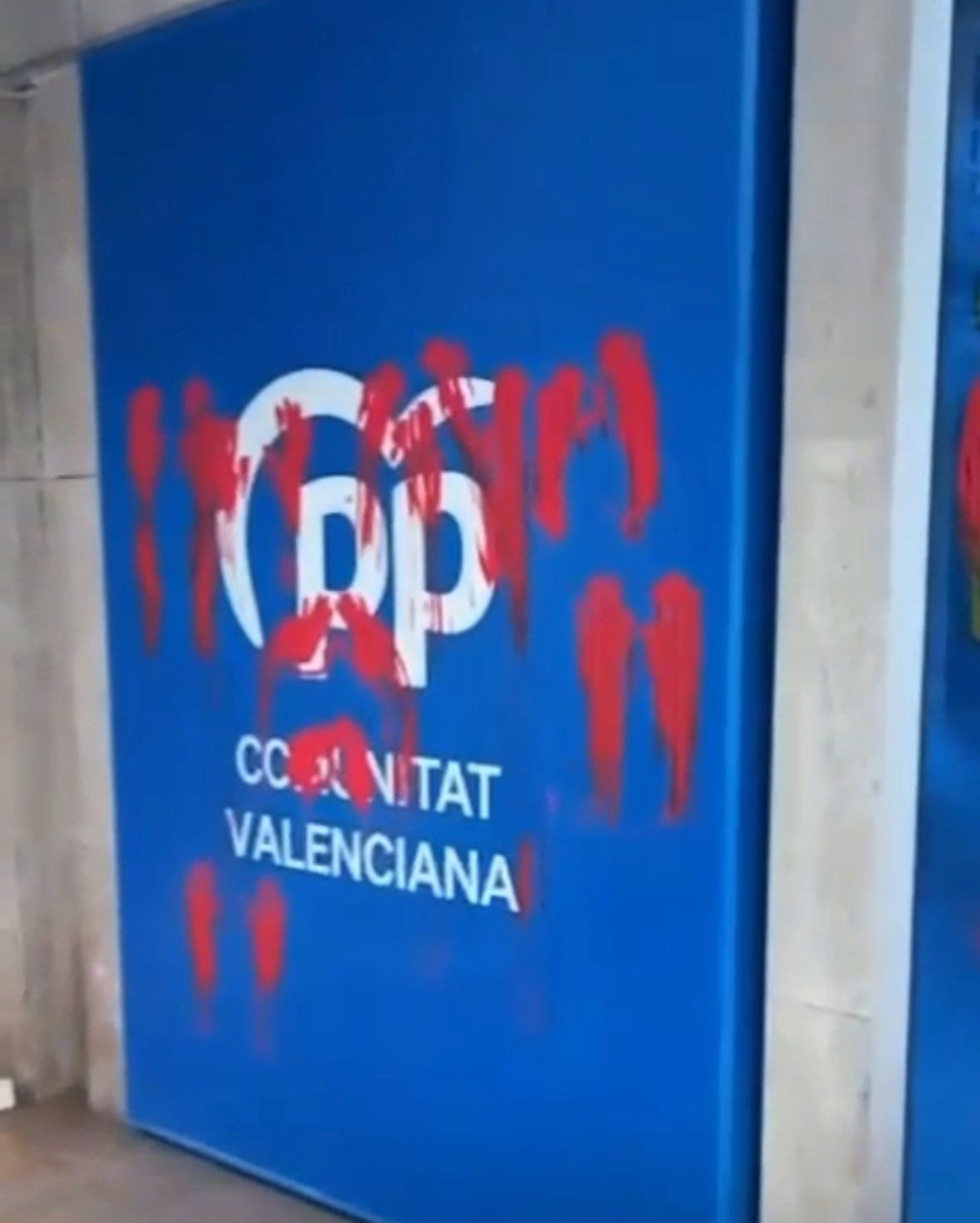 pintadas sedes PP Valencia