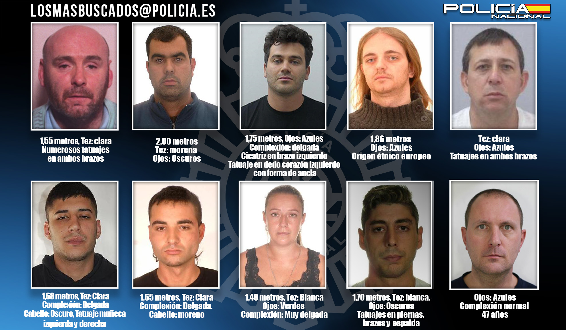 fugitivos más buscados en España
