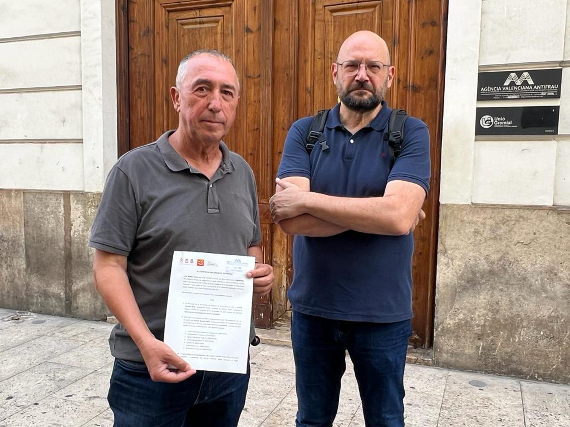 Compromís denuncia a Antifraude la supuesta incompatibilidad de Vicente Barrera