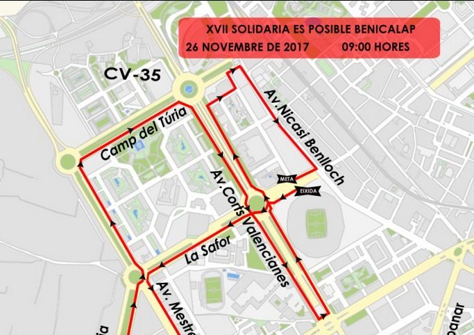 calles cortadas en Valencia