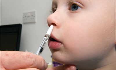 vacuna intranasal gripe menores