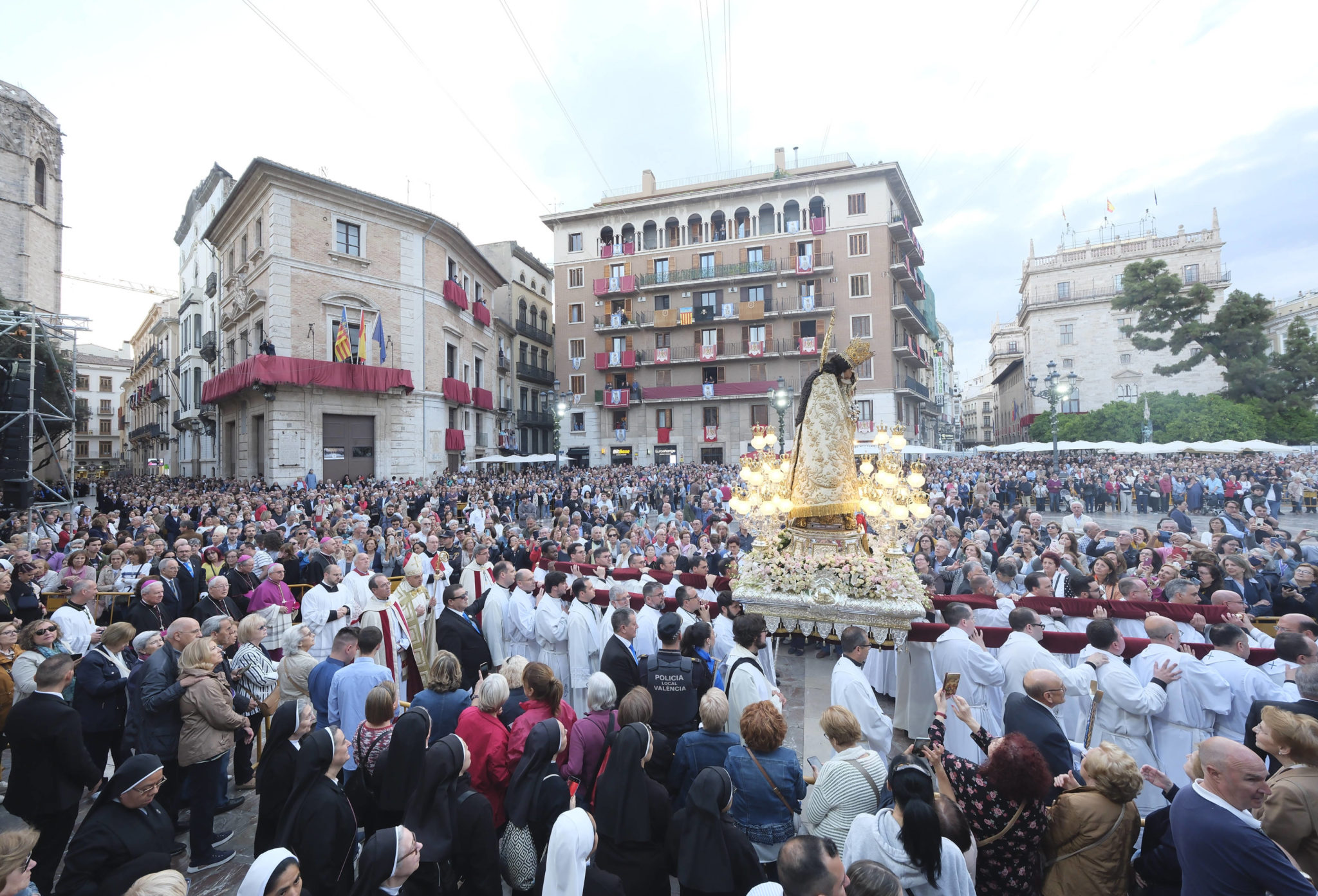 procesión imagen original Virgen Desamparados