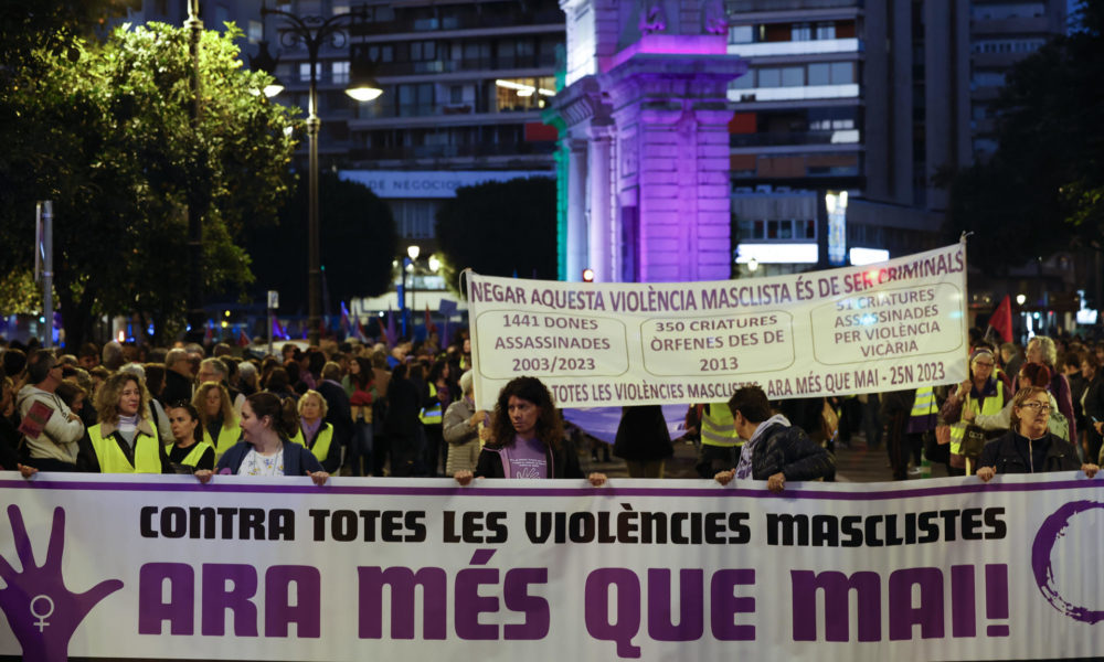 Manifestación 25N Valencia 2023 contra la violencia machista