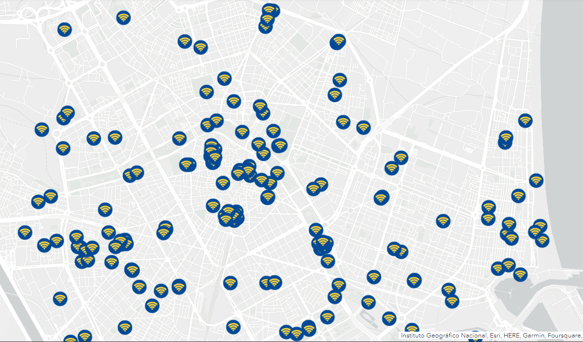 Estos son los 61 nuevos puntos de wifi público y gratuítos de Valencia