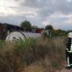 ACCIDENTE AP-7| Vuelca un camión cisterna con 25.000 litros de sosa cáustica