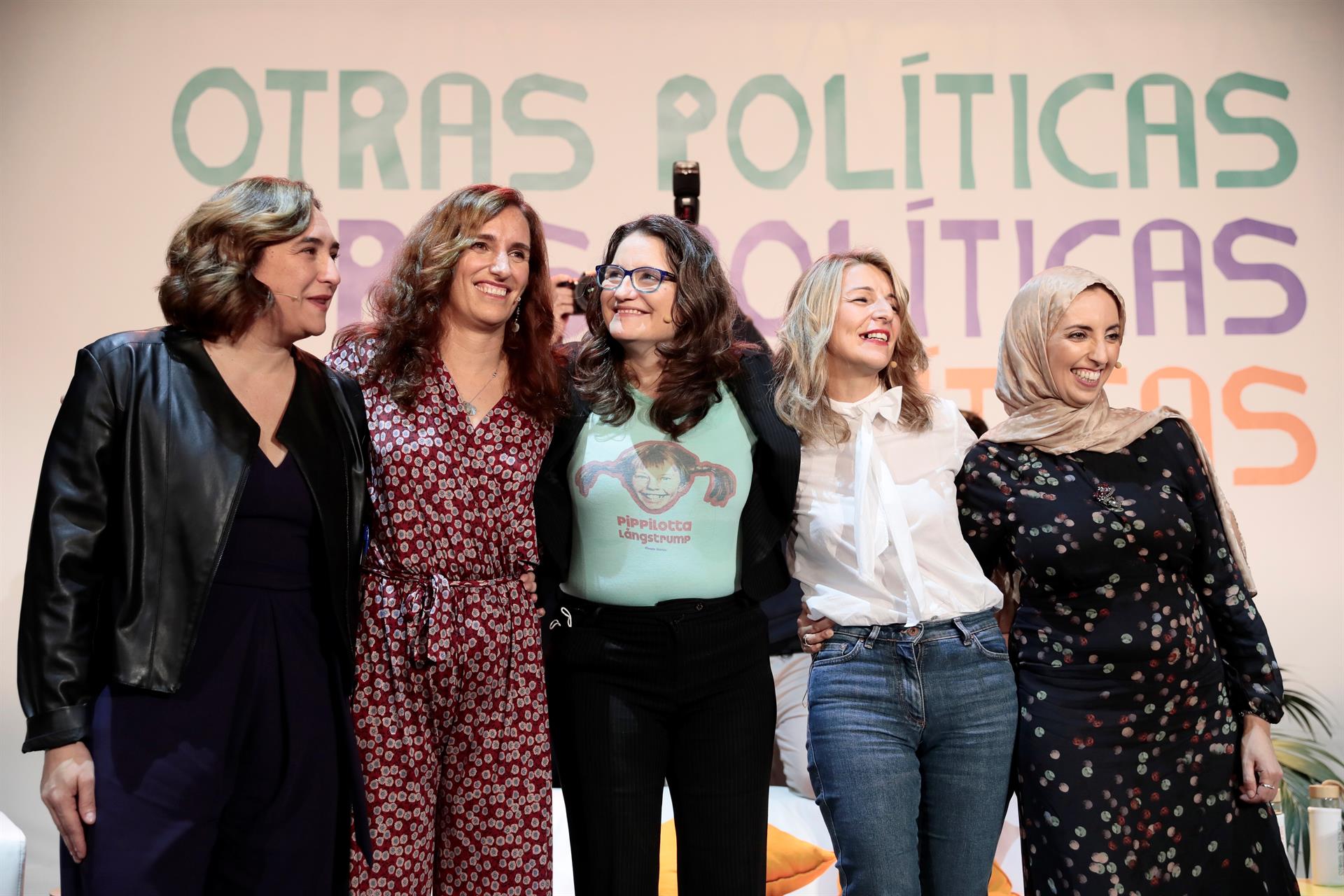 Las lideresas de izquierda aseguran que "estas cinco mujeres tienen en común que son creíbles y libres"