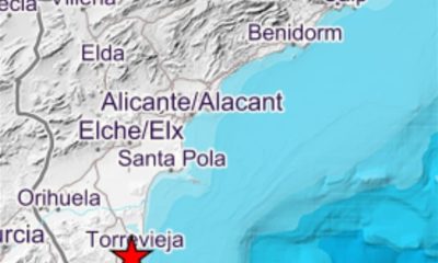 Registrado un terremoto de 2,2 grados esta madrugada en Torrevieja
