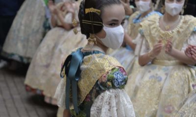 Color 'Malachite' para el espolin Fallera Mayor Infantil de València de Nerea López
