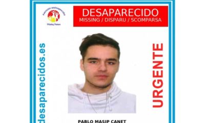Pablo Masip Canet: Desaparecido este joven de 19 años en Xátiva desde el pasado 11 de enero