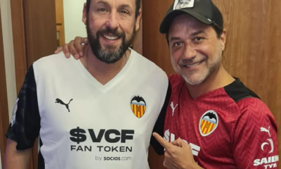 El actor Adam Sandler ficha por el Valencia CF