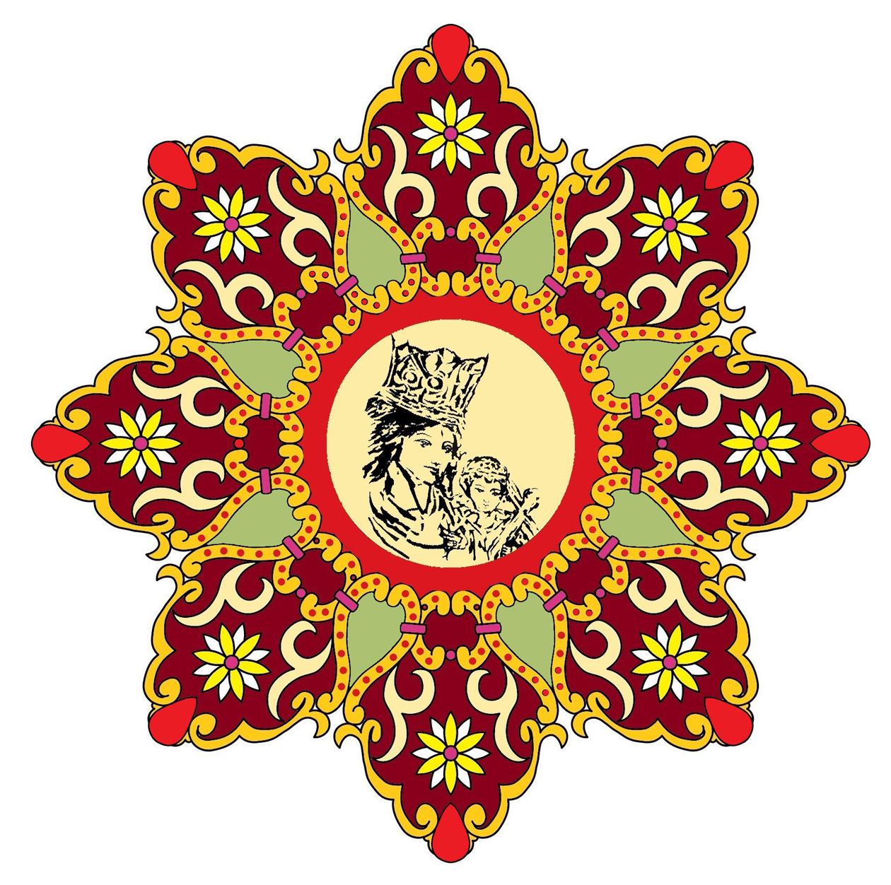 alfombra floral Virgen de los desamparados