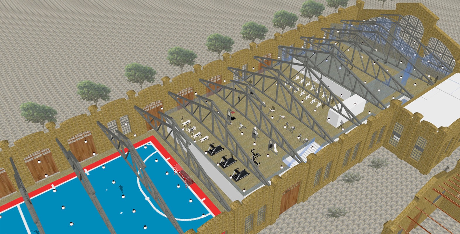GALERÍA | Así será el gran centro deportivo del Parque Central
