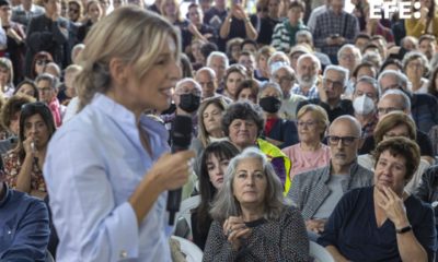 Yolanda Díaz en acto Público de la Plataforma Sumar en Valencia