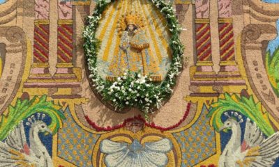 tapiz centenario Coronación Virgen