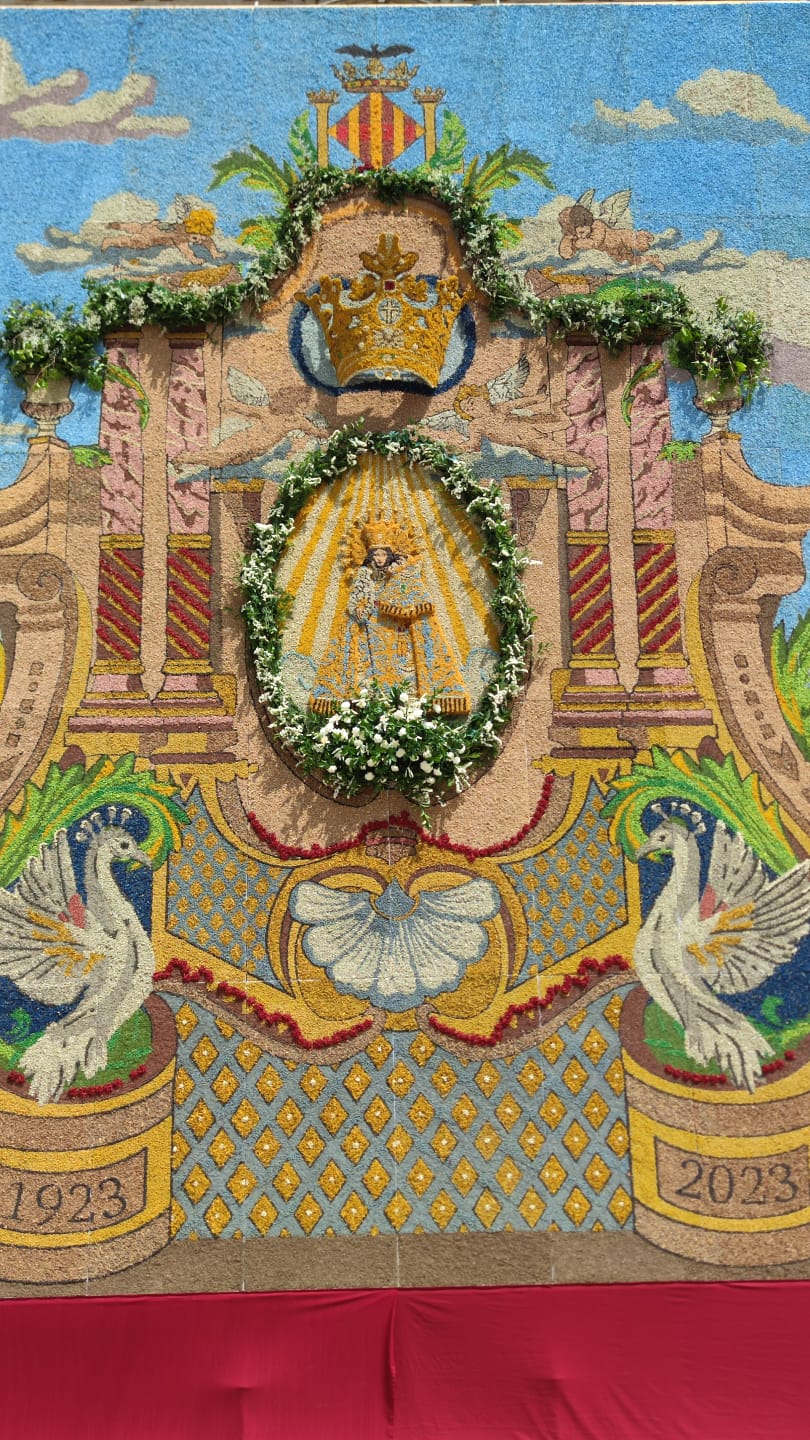 tapiz centenario Coronación Virgen
