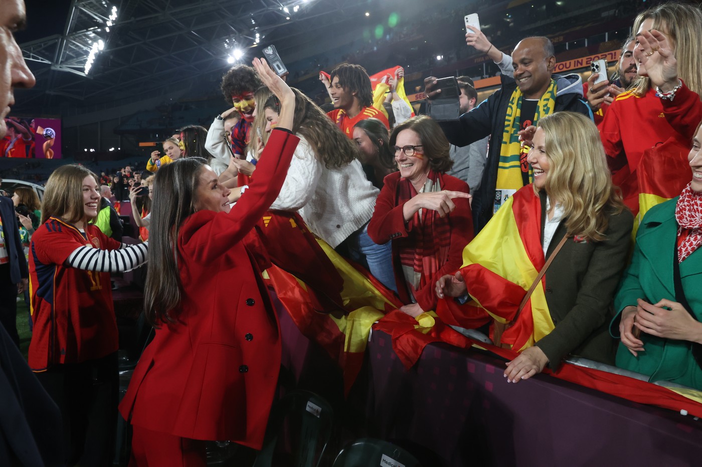 Letizia y Sofía celebración de España