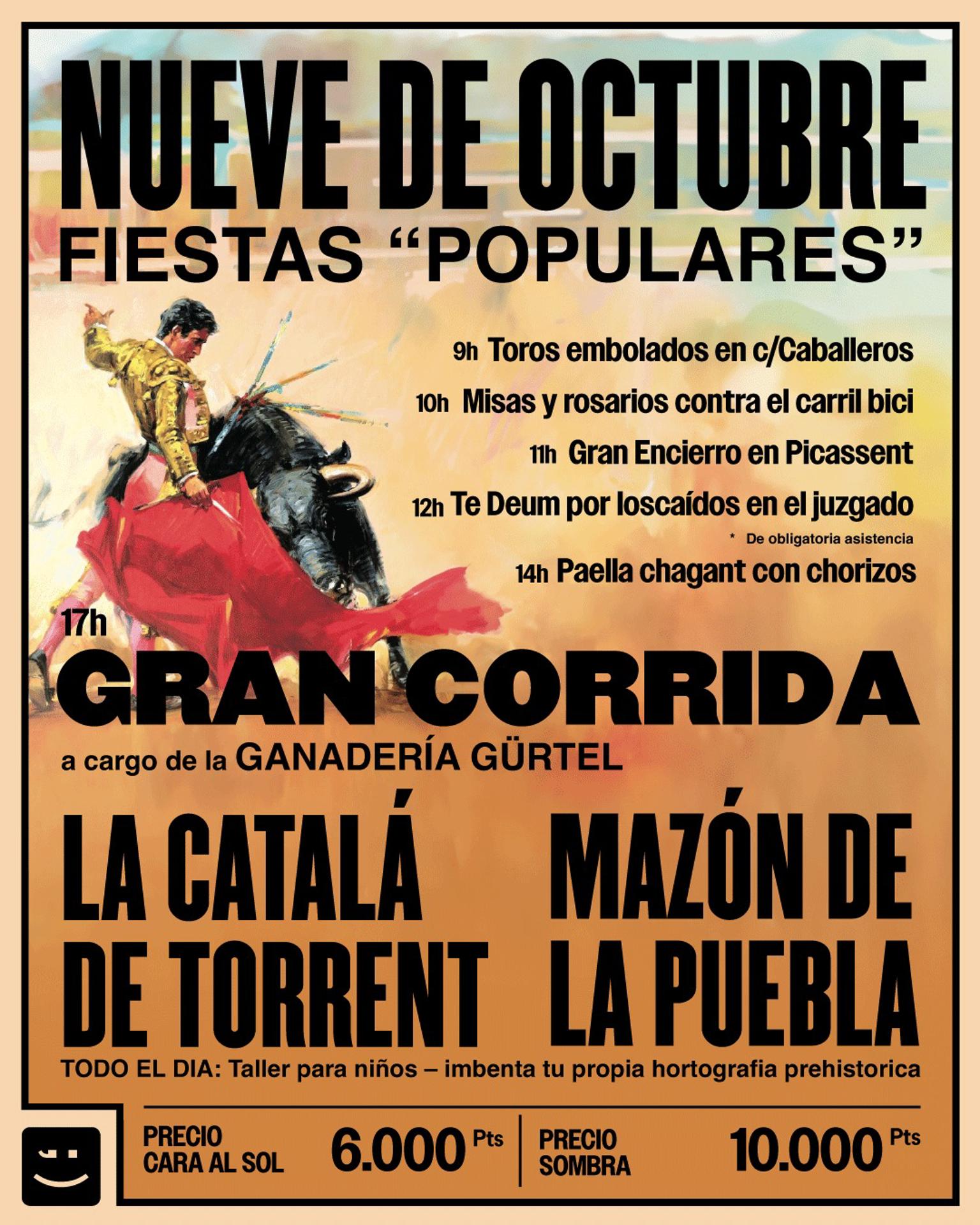 Compromís carteles taurinos 9 d'Octubre