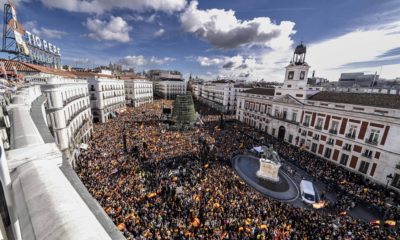 Manifestaciones contra la amnistía y Pedro Sánchez