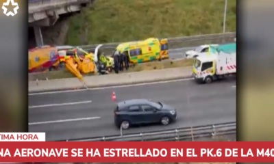 Video accidente Madrid helicóptero