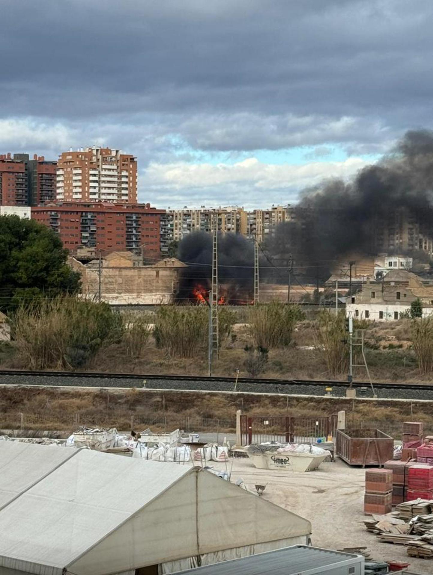 incendio asentamiento chabolas Valencia