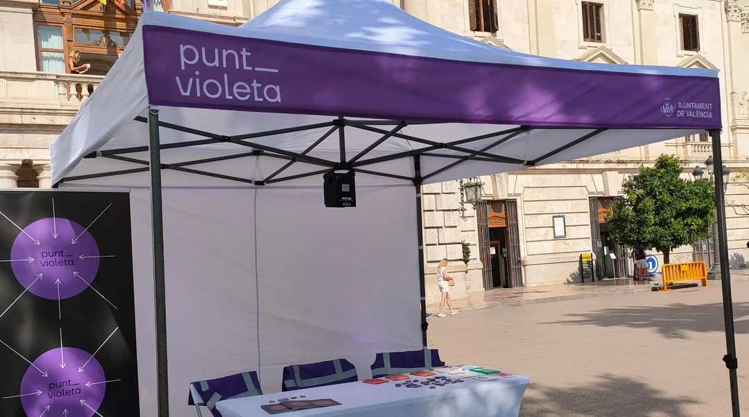 Puntos violeta Ayuntamiento Valencia