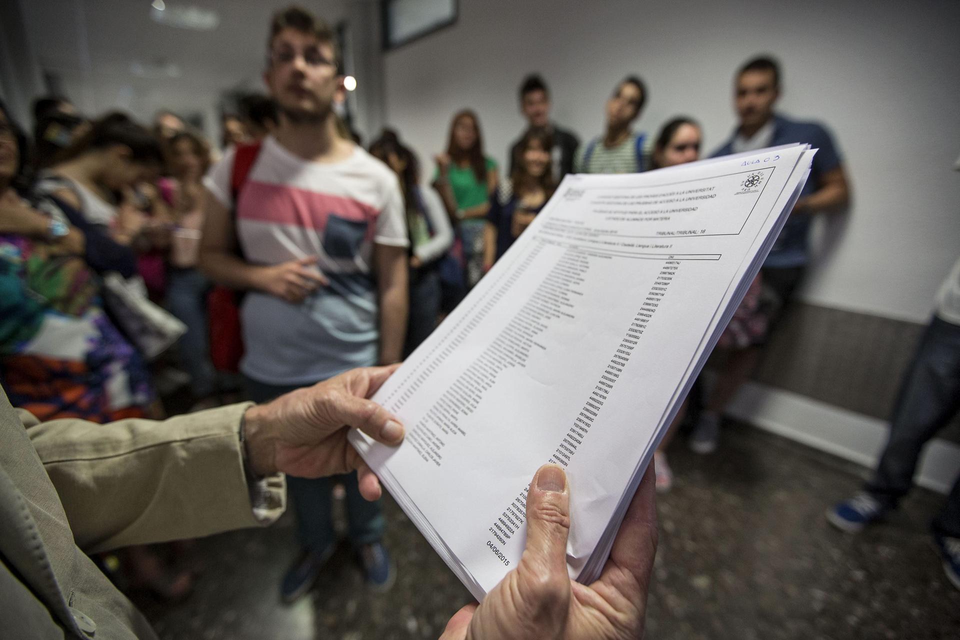 Fechas admisión universidades valencianas públicas