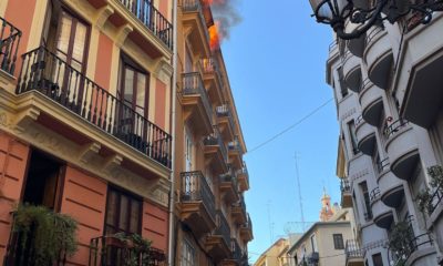 Incendio centro de Valencia