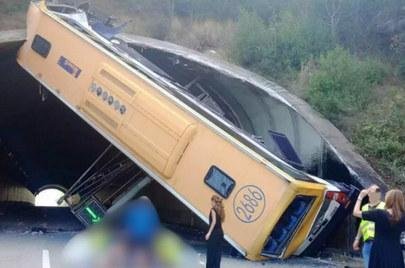 Accidente autobús Tordera Inditex