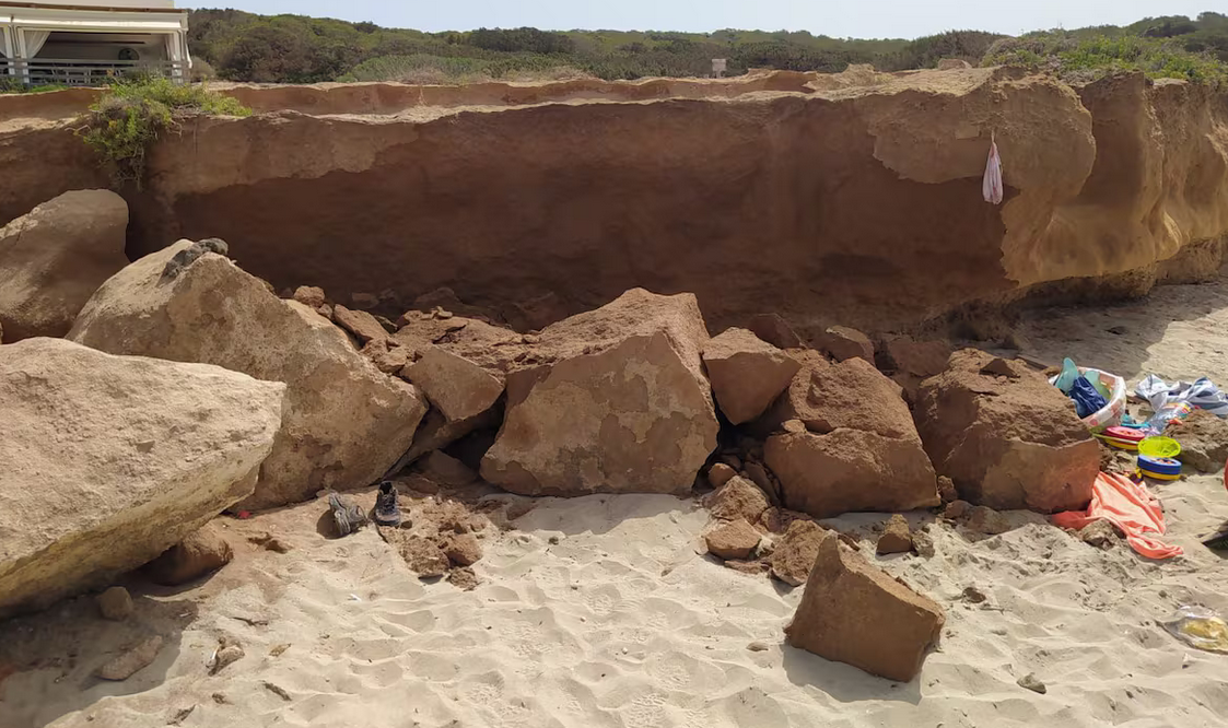 Formentera muerte bebé desprendimiento rocas