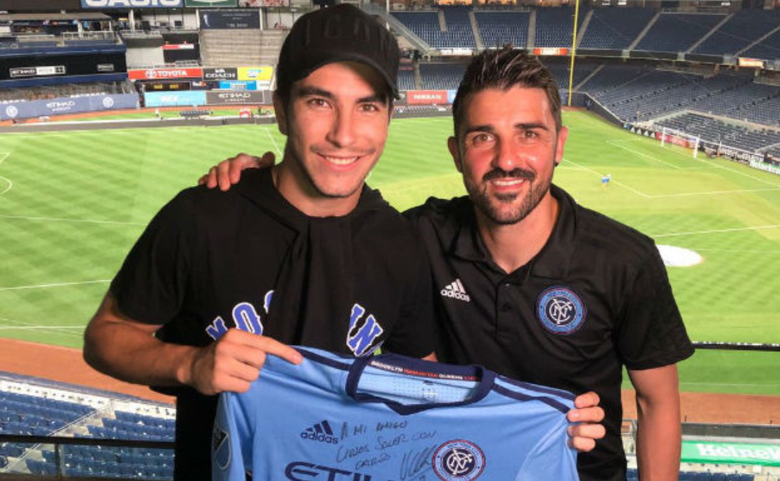 David Villa y Carlos Soler inversión café