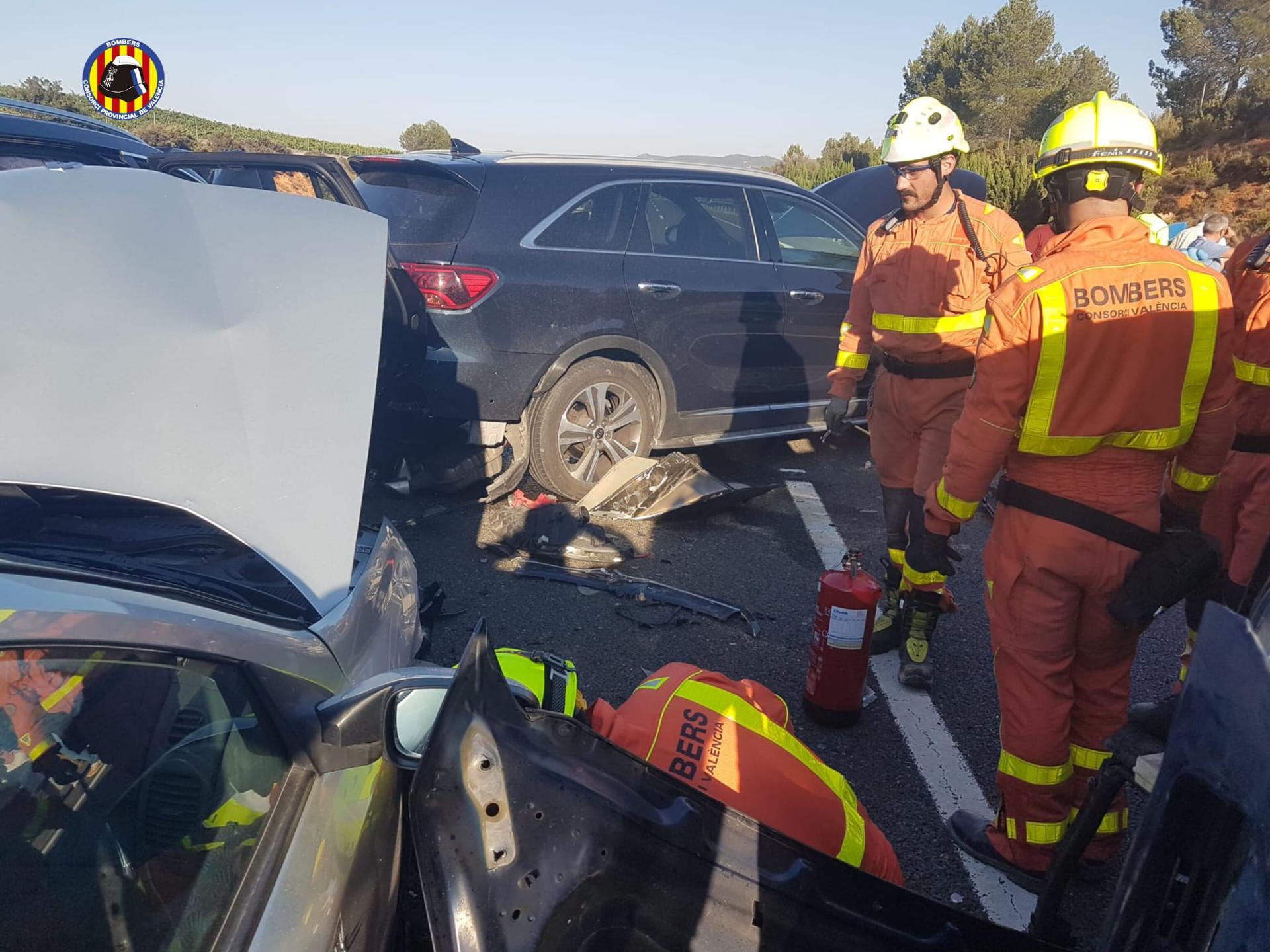 Accidente múltiple Requena