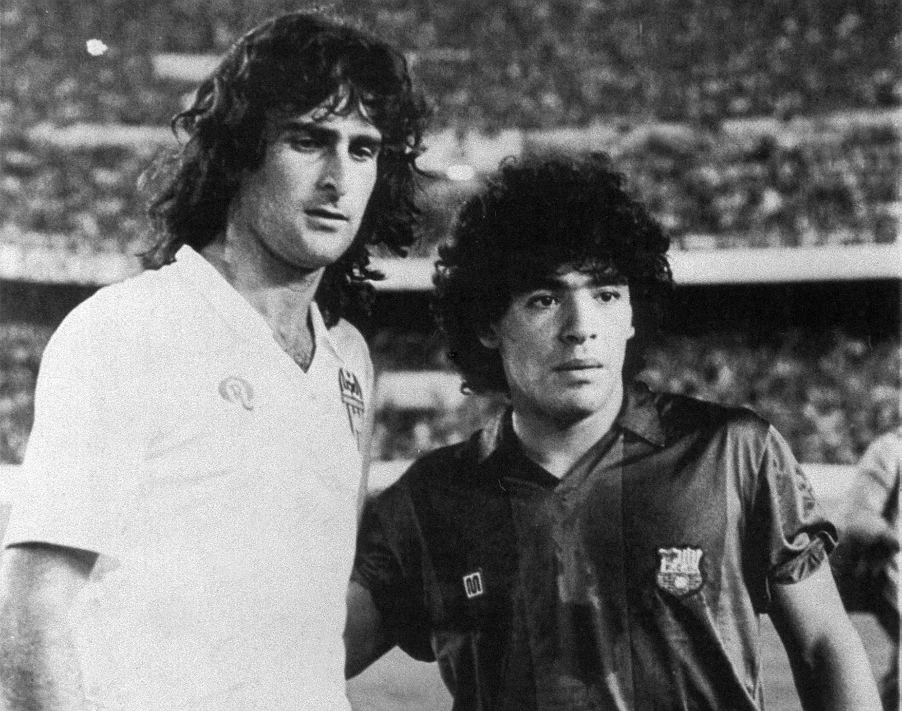 Valencia-Barcelona debut Maradona