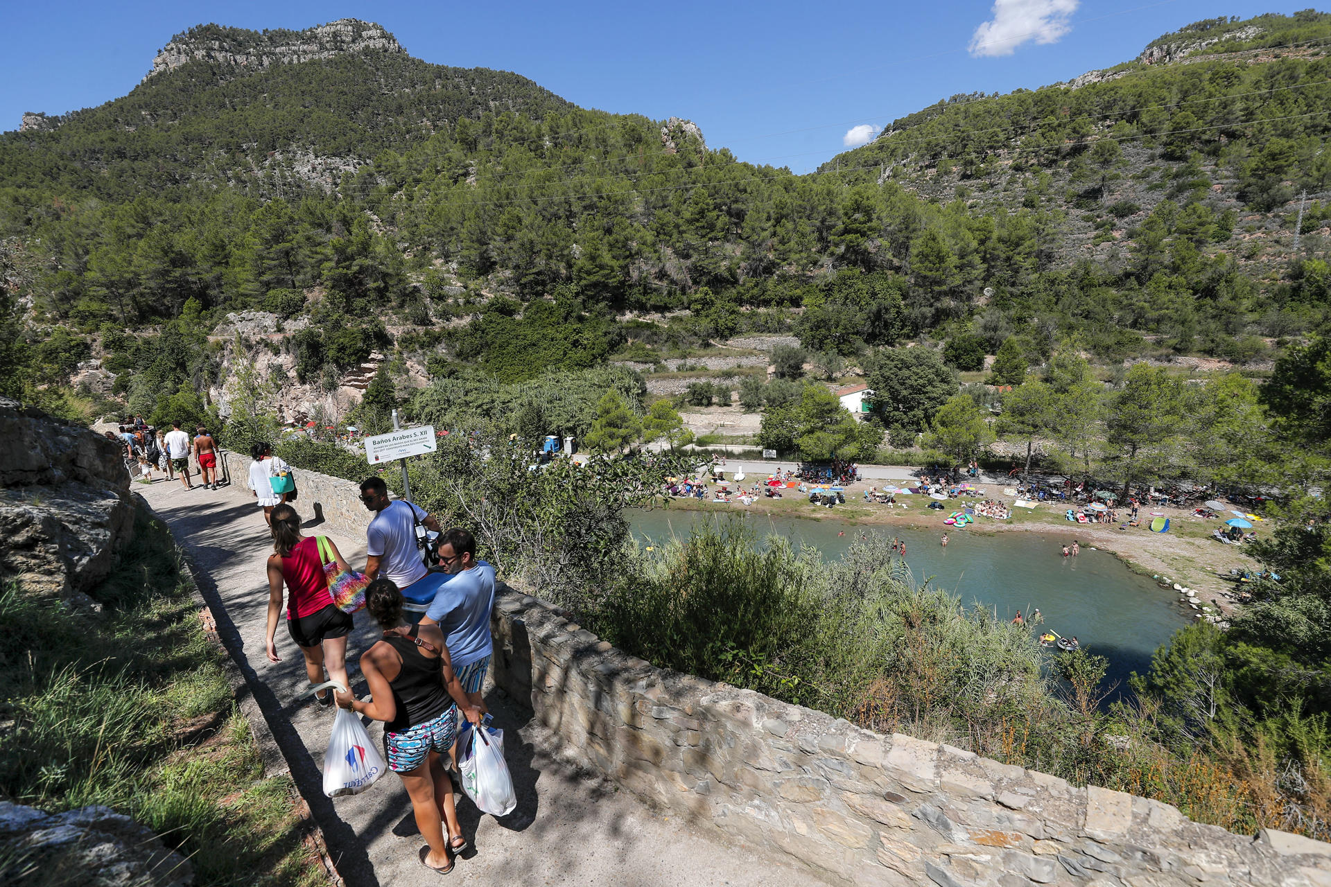 Fallece ahogado un joven de 21 años en la Fuente de los Baños en Montanejos (Castellón)