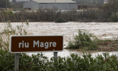 río Magro desbordamiento Carlet y Algemesí