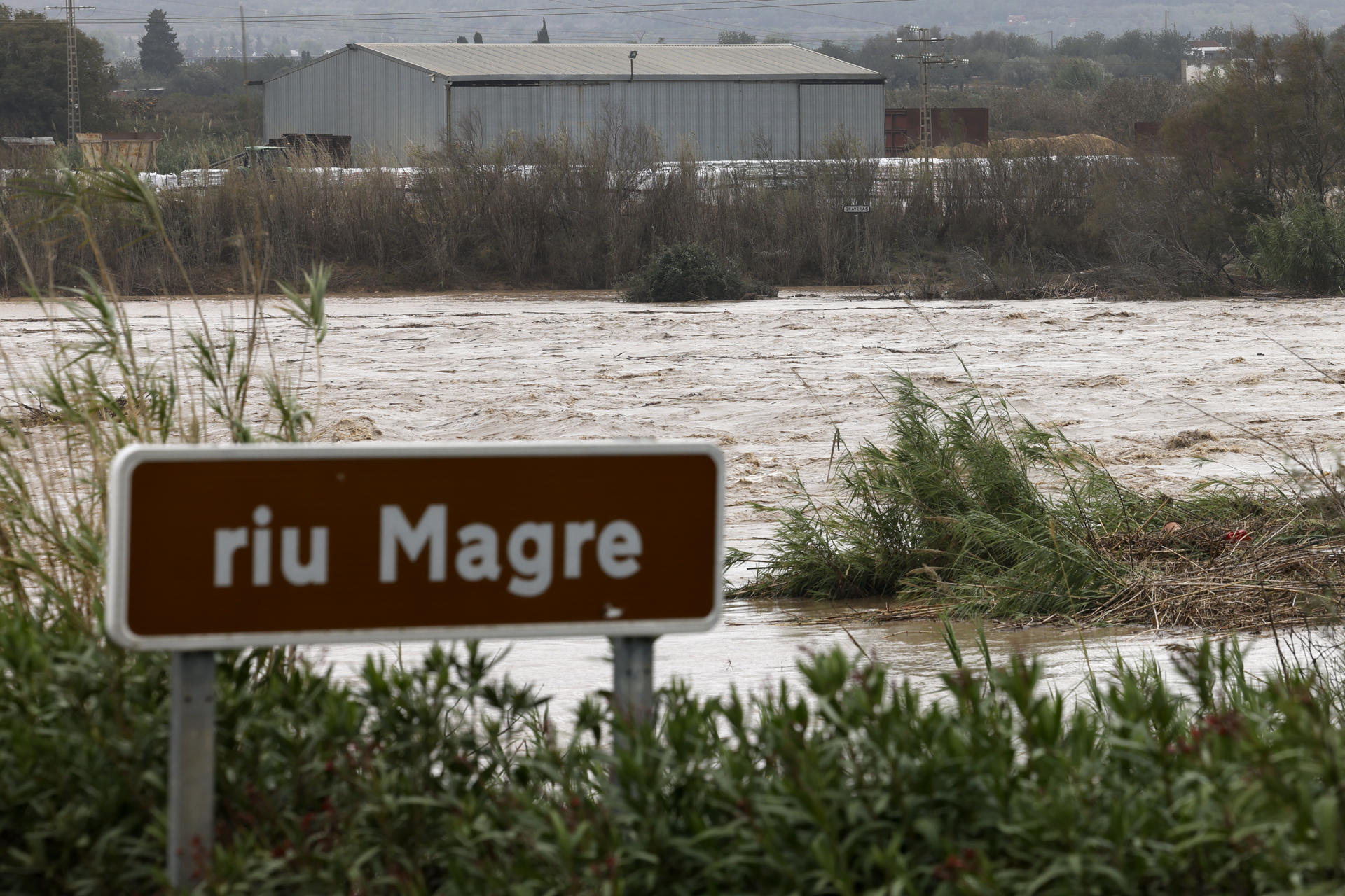 río Magro desbordamiento Carlet y Algemesí