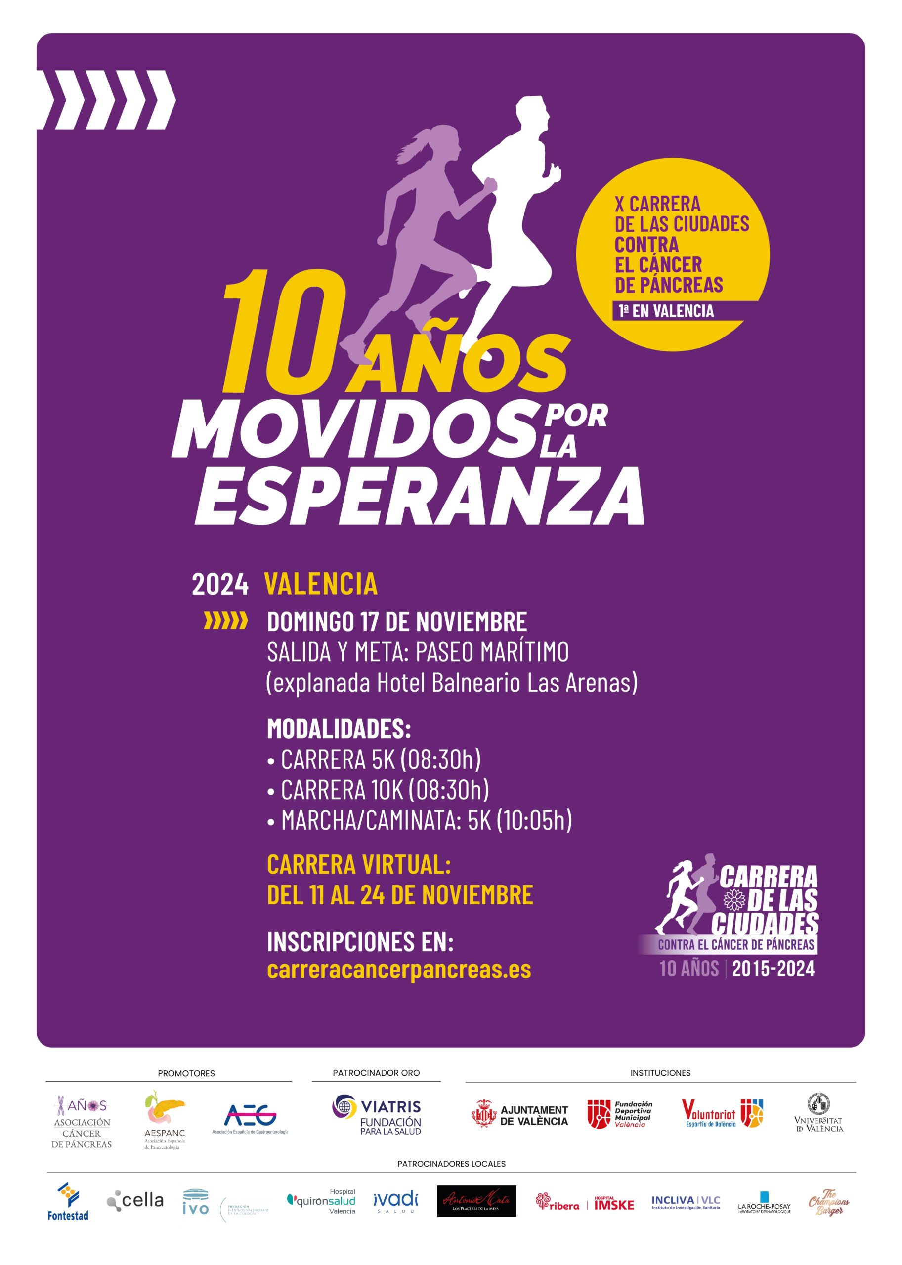 Carrera contra el Cáncer de Páncreas Valencia