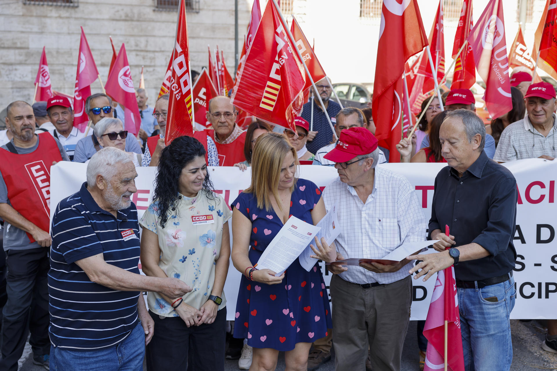 Jubilados Valencia concentración