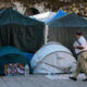 acampada València plaza del Ayuntamiento