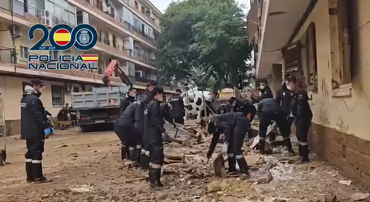 Los alumnos de policía DANA