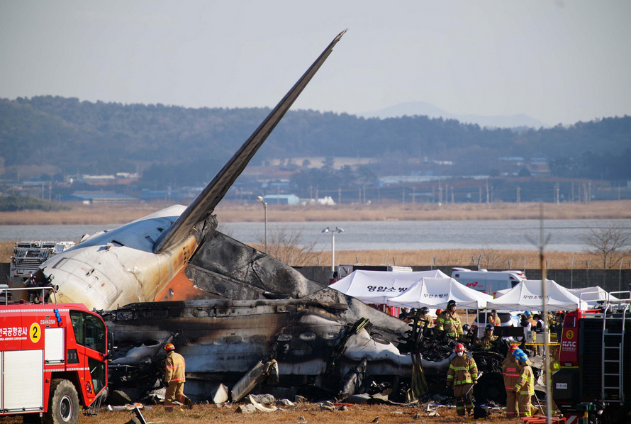 vídeo accidente aéreo Corea