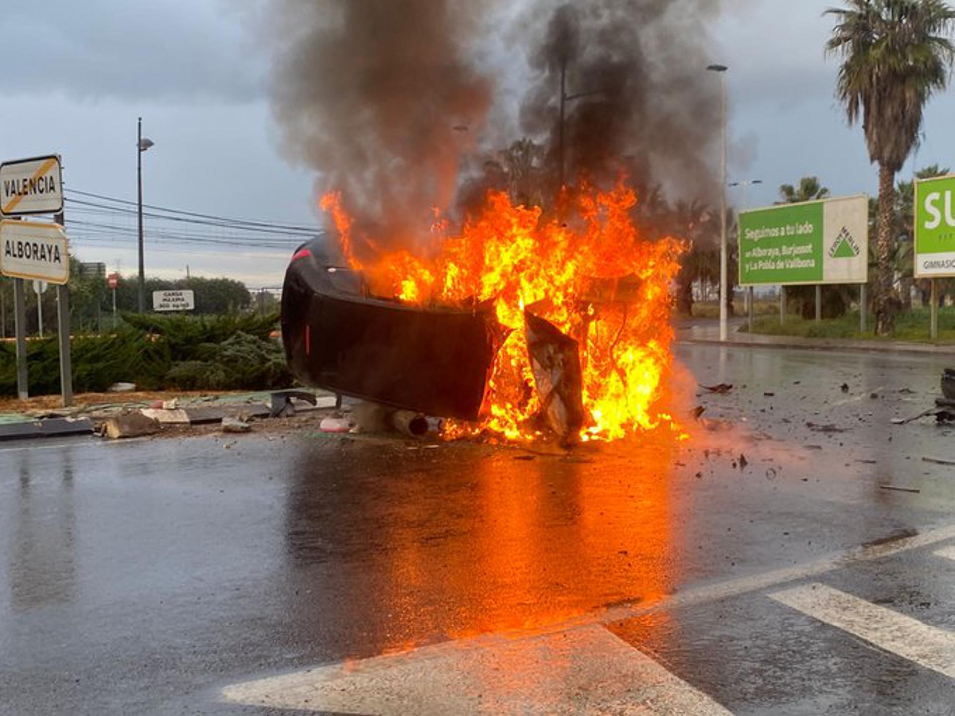 Grave accidente en Alboraya