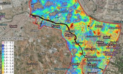 Mapa cartografía dana Valencia