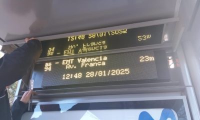 EMT Valencia panel tiempo real