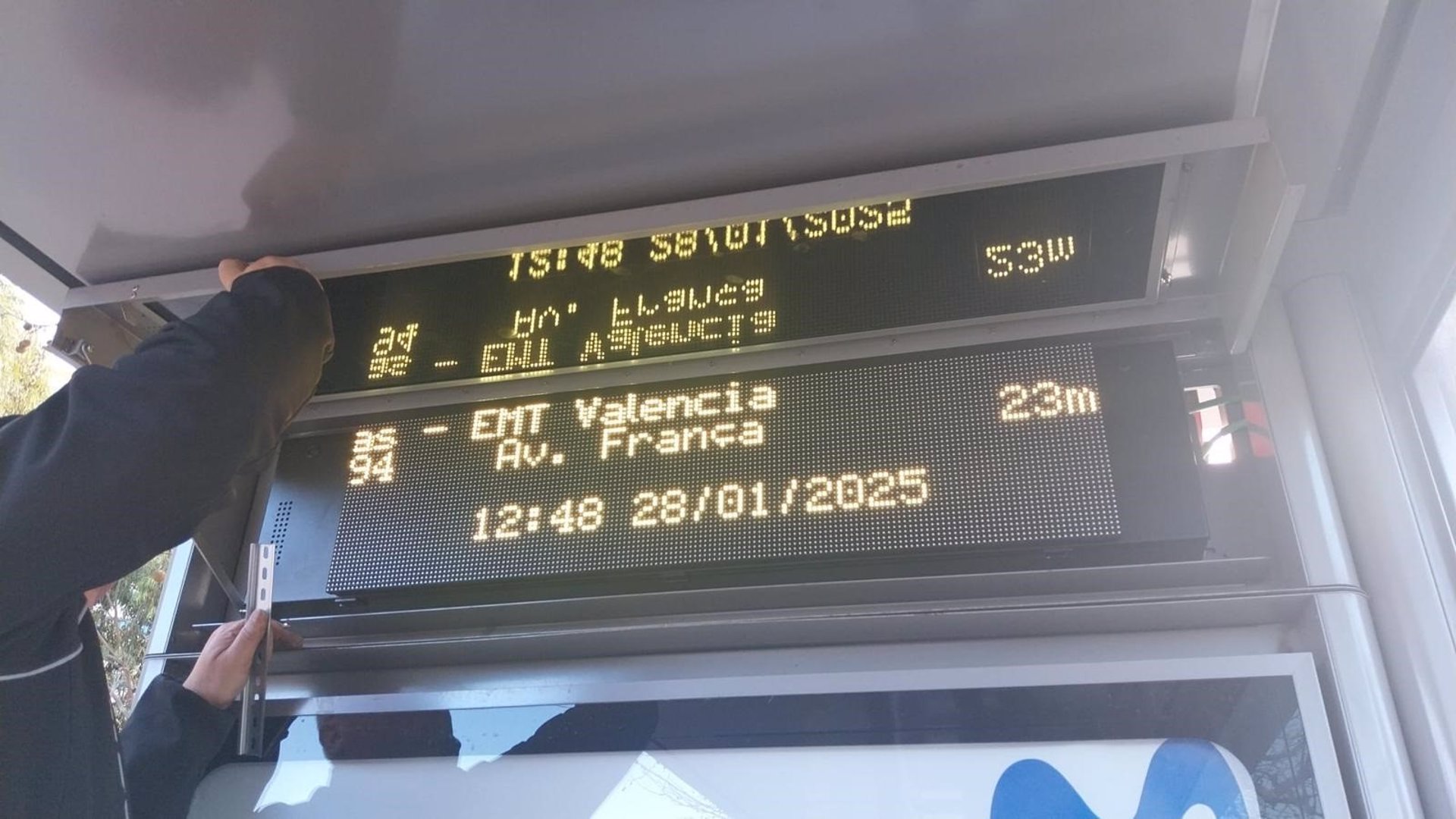 EMT Valencia panel tiempo real