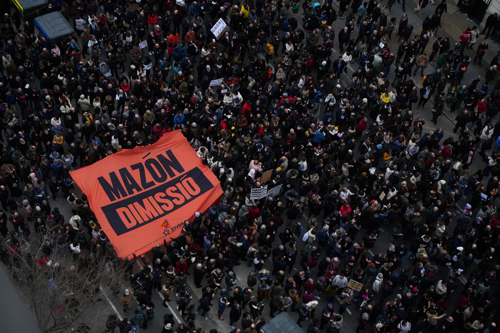 manifestación dimisión Mazón